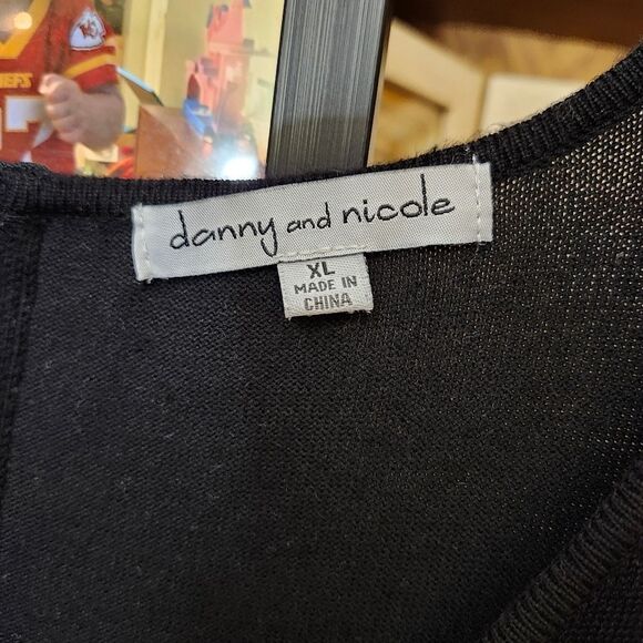 Danny&Nicole sweater dress fit and flare short sleeve Sz XL - Picture 3 of 12